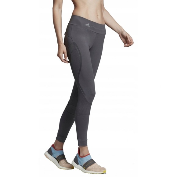 ADIDAS x STELLA MCCARTNEY Essential Running Tights in Grey - Picture 5 of 12